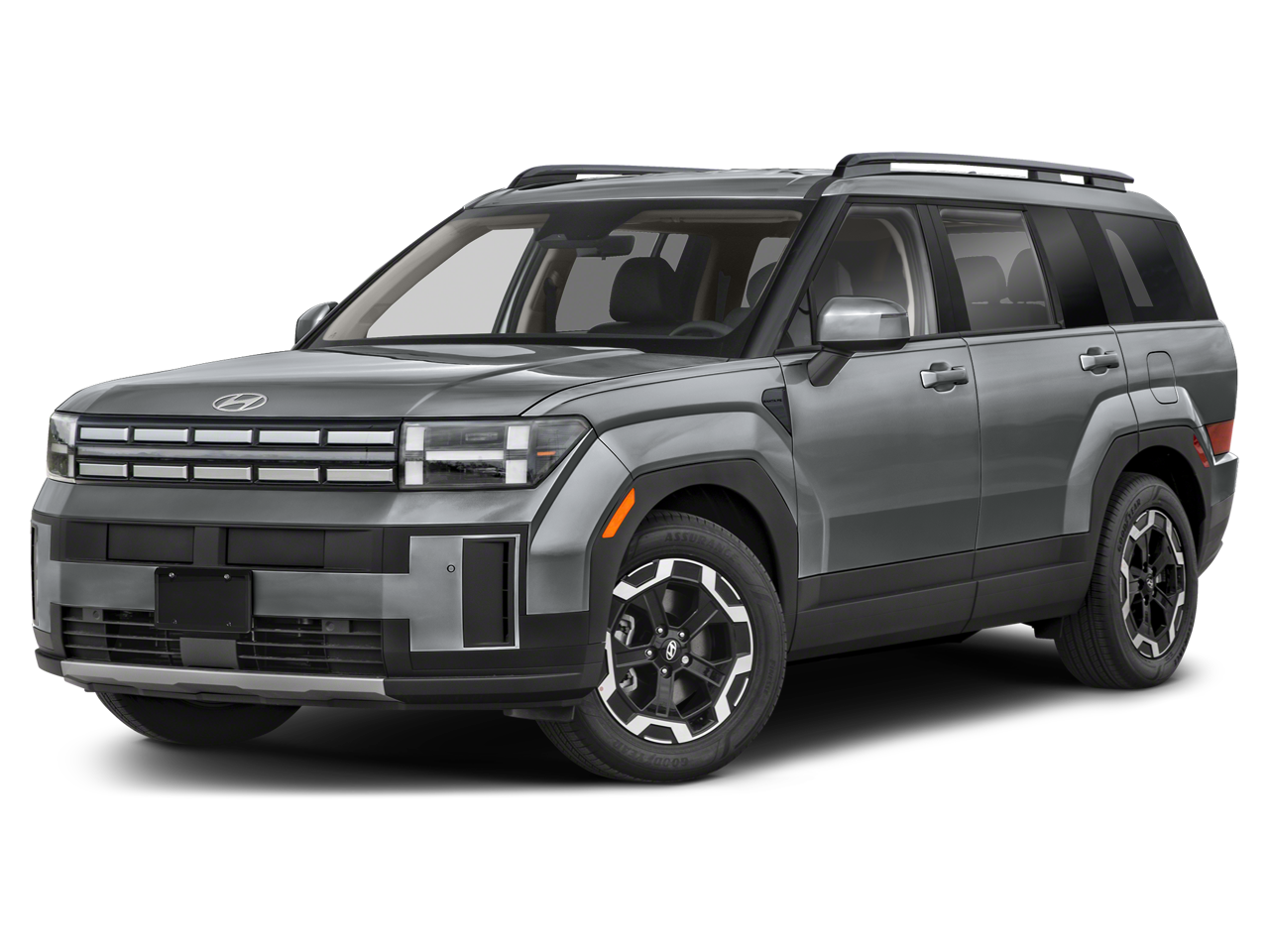 2026 Hyundai SANTA FE SEL in Hampton Gray — front three-quarter view