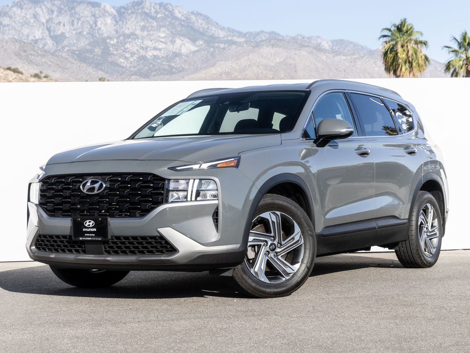 2023 Hyundai SANTA FE SEL in Hampton Gray — front three-quarter view