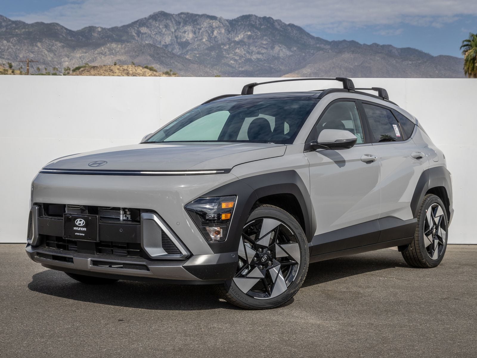 2026 Hyundai KONA Limited in Cyber Gray Metallic — front three-quarter view