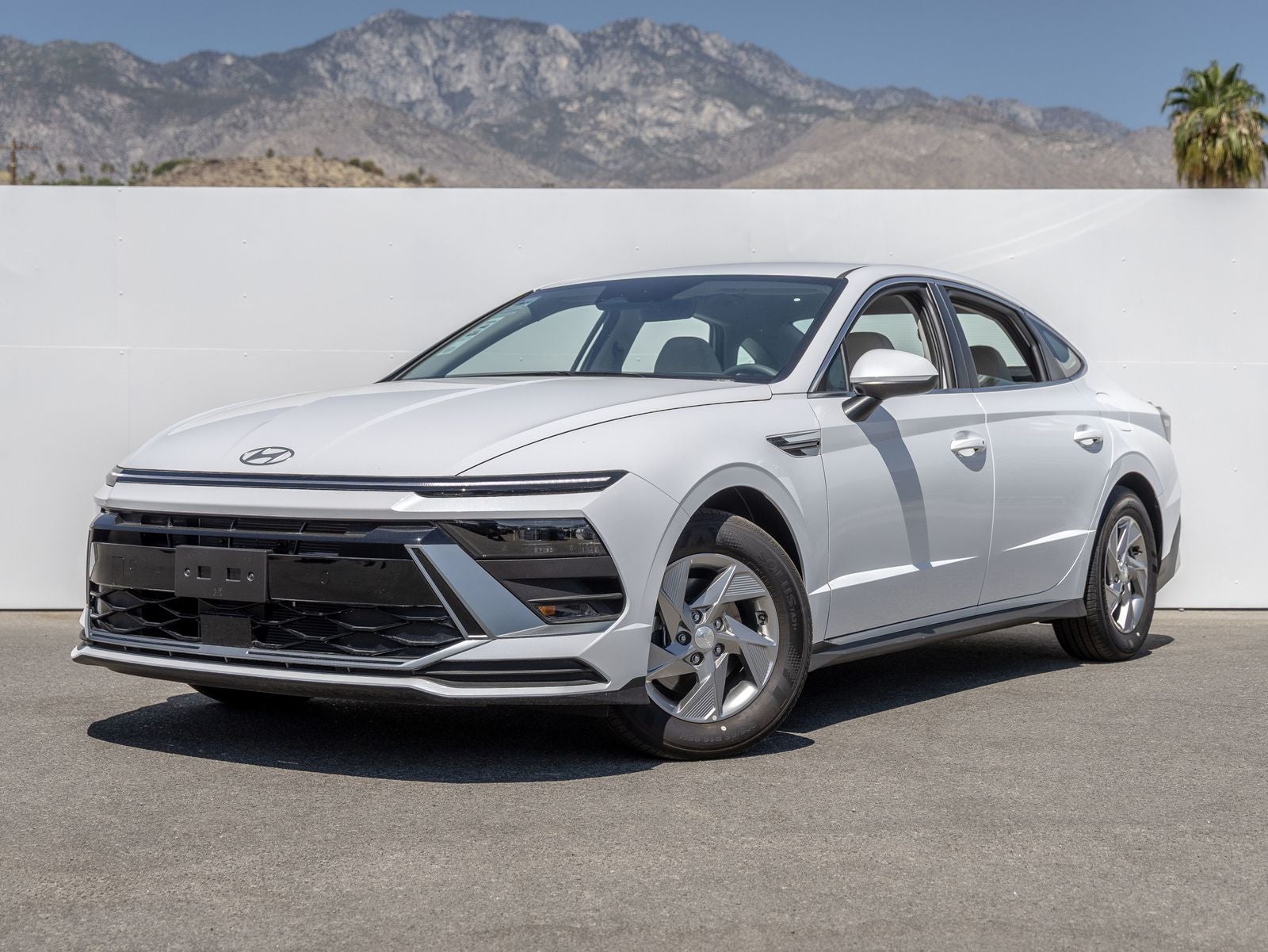 2026 Hyundai SONATA SE in Serenity White — front three-quarter view