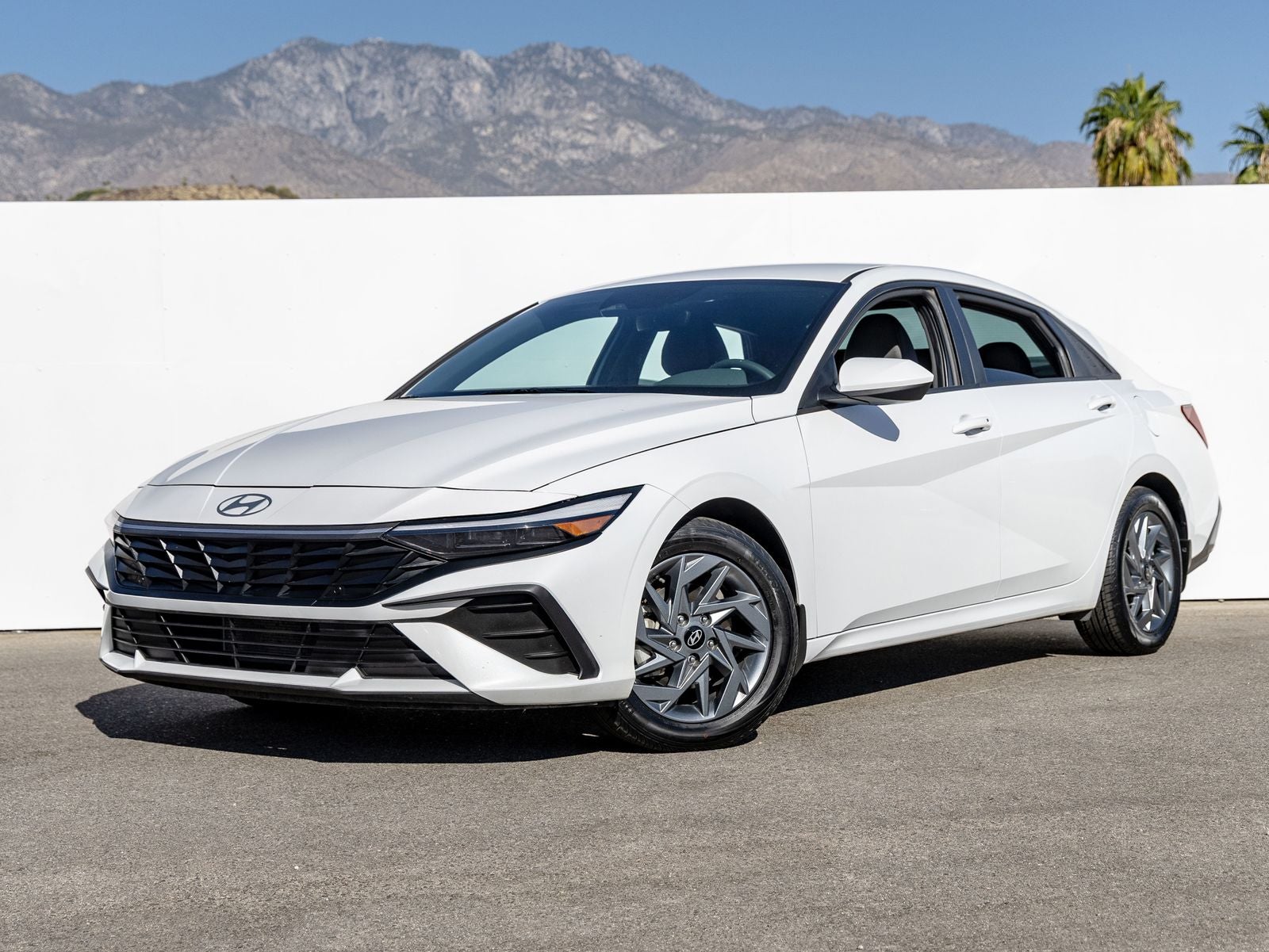 2024 Hyundai ELANTRA SEL in White — front three-quarter view